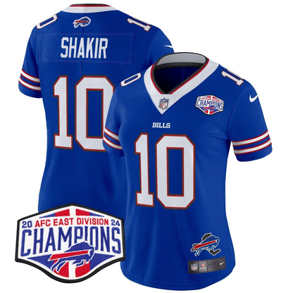 Women's Bills 2024 AFC East Division Champions Vapor Limited Jersey - Stitched