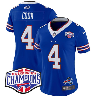 Women's Bills 2024 AFC East Division Champions Vapor Limited Jersey - Stitched