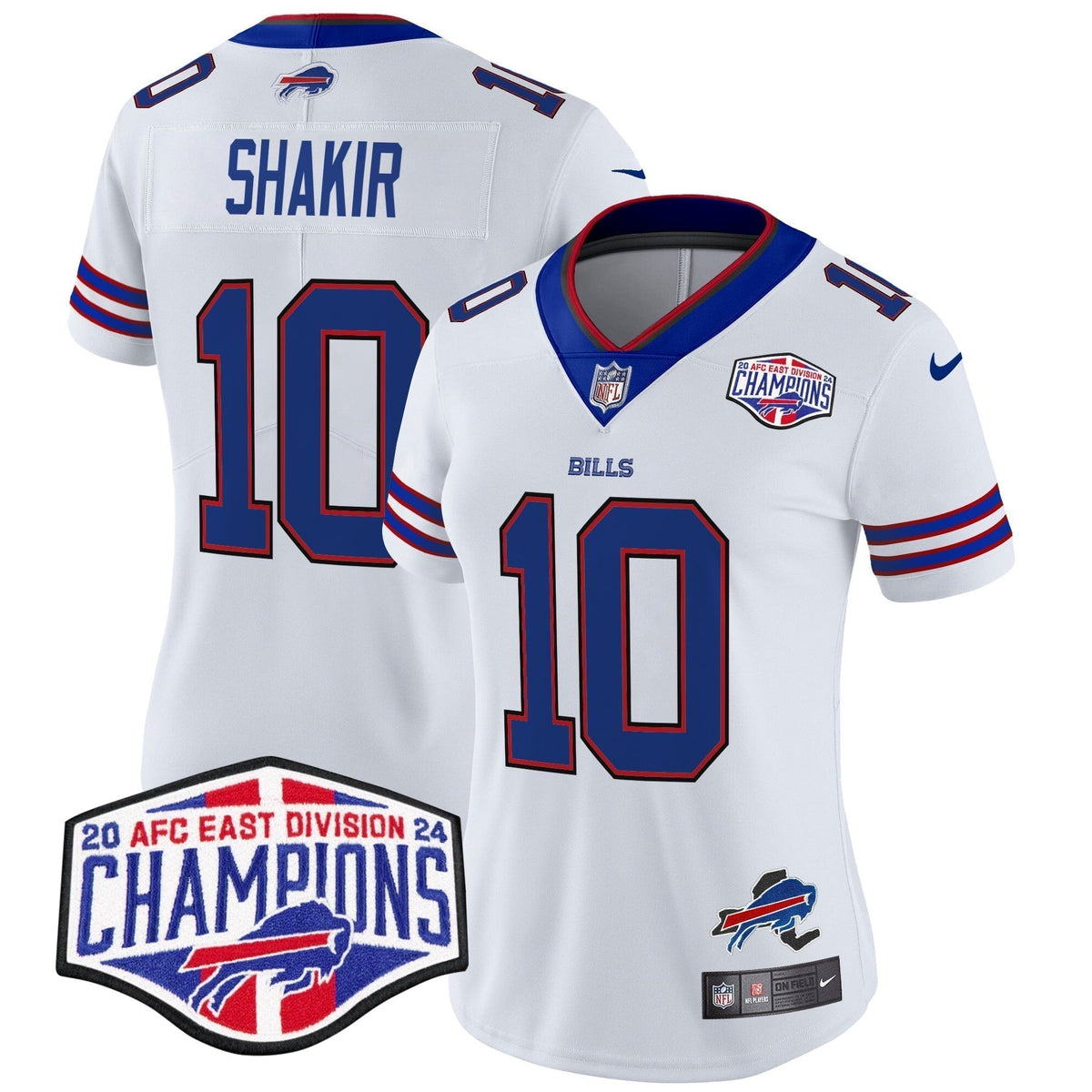 Women's Bills 2024 AFC East Division Champions Vapor Limited Jersey - Stitched