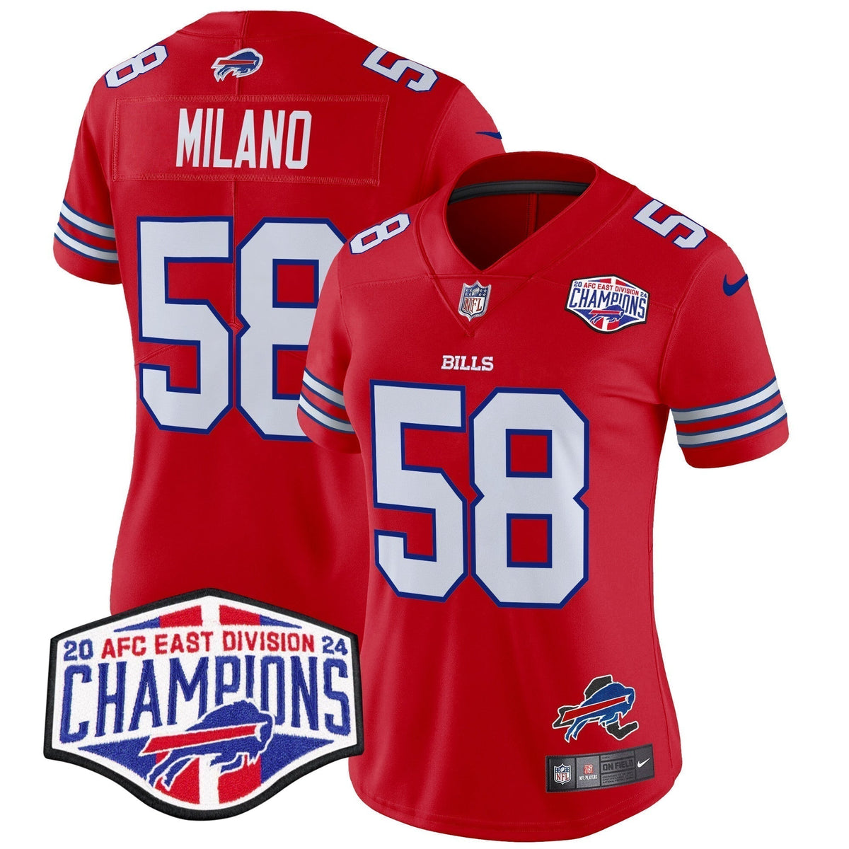 Women's Bills 2024 AFC East Division Champions Vapor Limited Jersey - Stitched