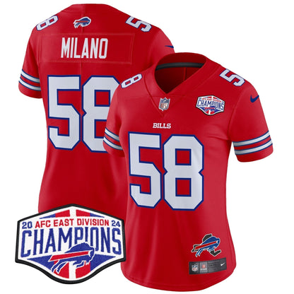 Women's Bills 2024 AFC East Division Champions Vapor Limited Jersey - Stitched