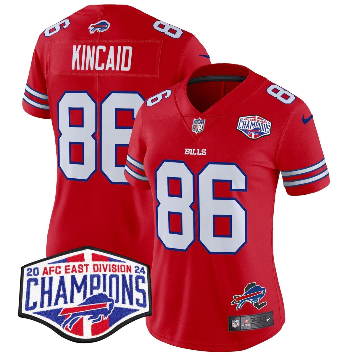 Women's Bills 2024 AFC East Division Champions Vapor Limited Jersey - Stitched