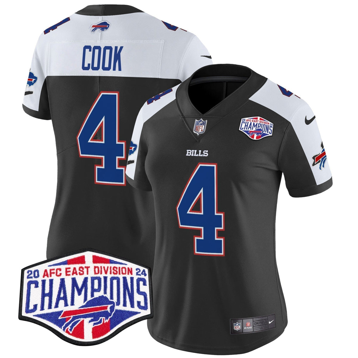 Women's Bills 2024 AFC East Division Champions Vapor Limited Jersey - Stitched