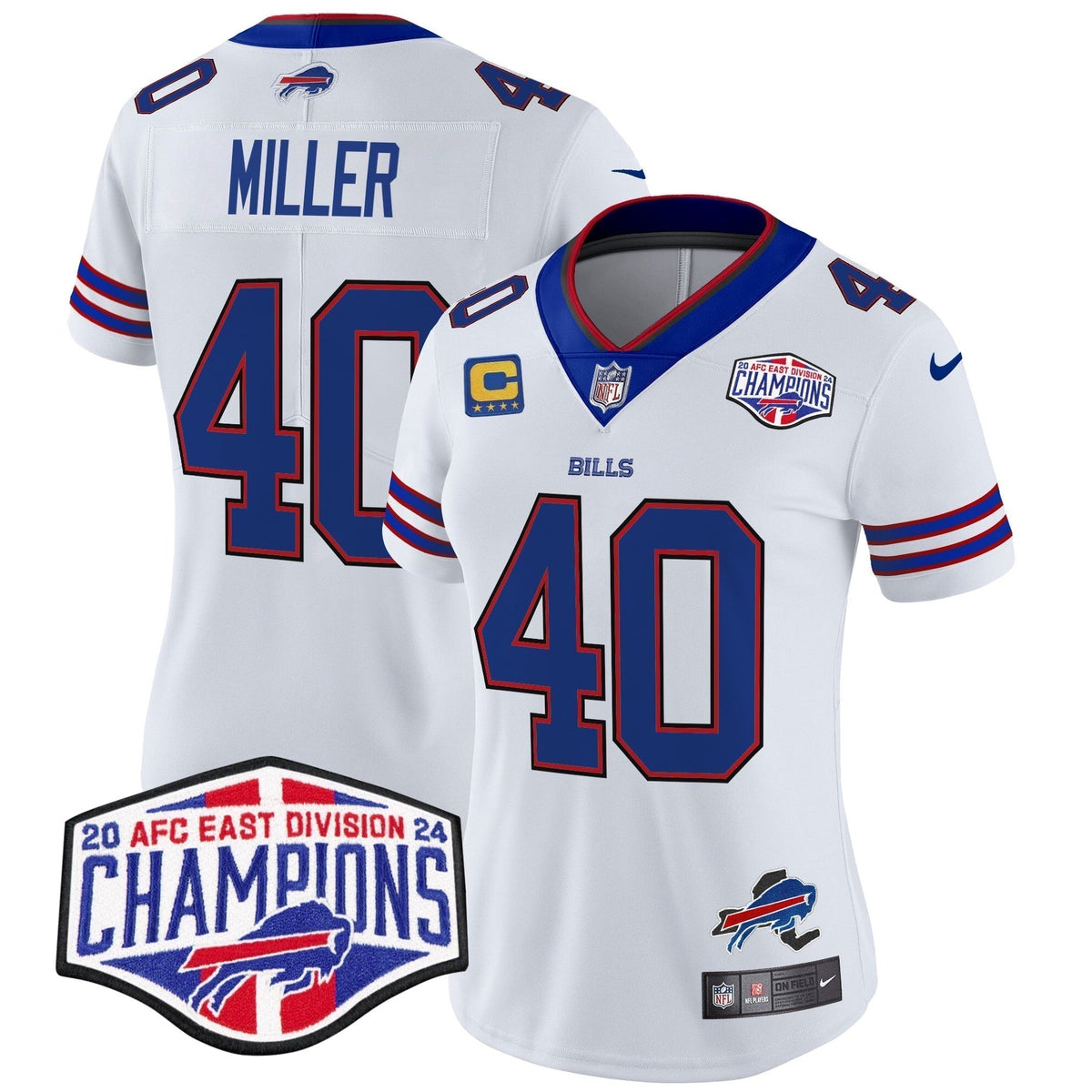 Women's Bills 2024 AFC East Division Champions Vapor Limited Jersey - Stitched
