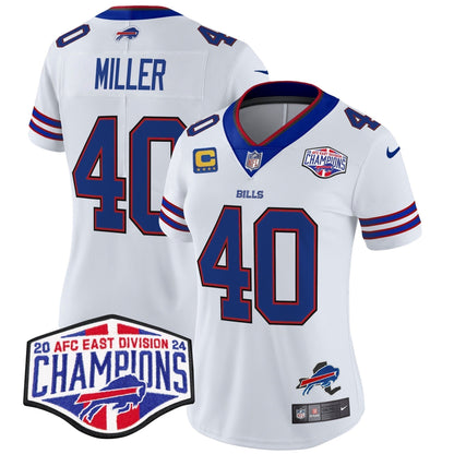 Women's Bills 2024 AFC East Division Champions Vapor Limited Jersey - Stitched