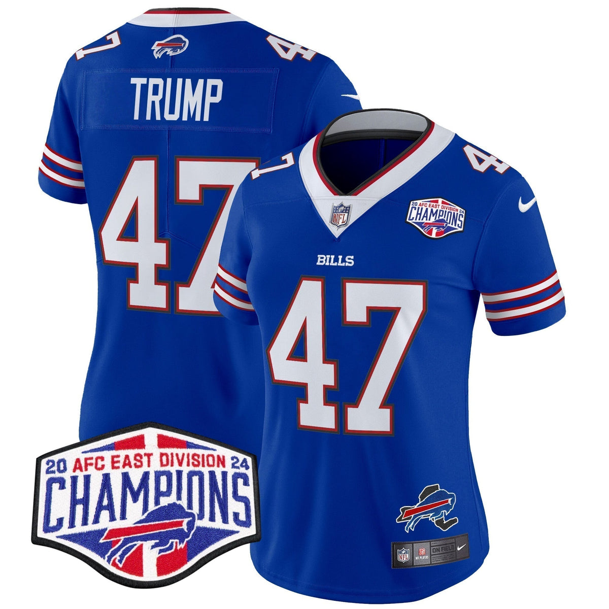 Women's Bills 2024 AFC East Division Champions Vapor Limited Jersey - Stitched
