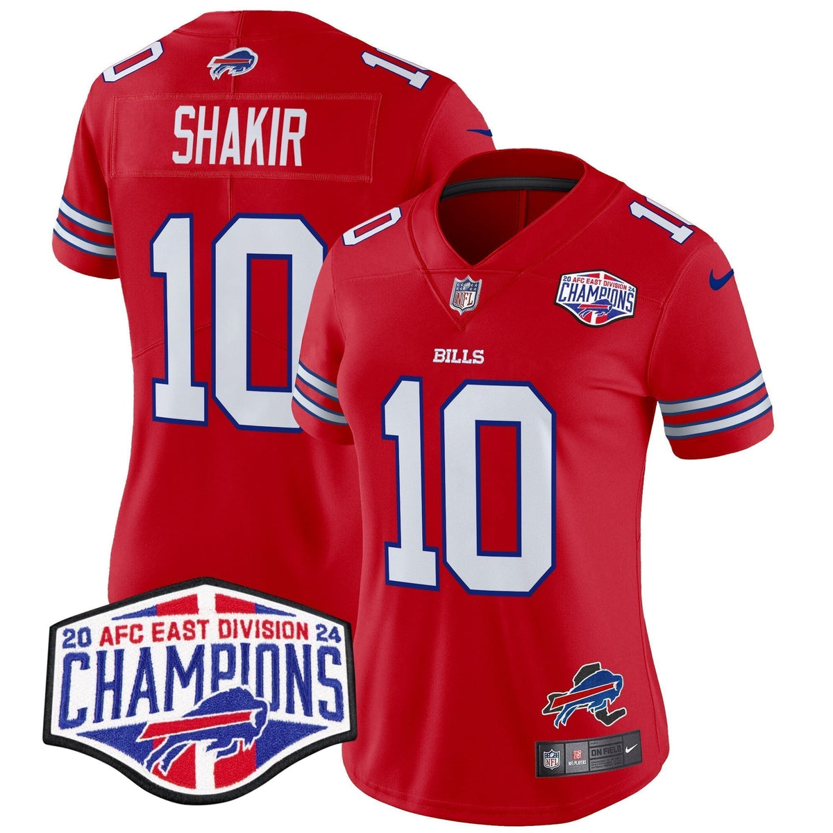 Women's Bills 2024 AFC East Division Champions Vapor Limited Jersey - Stitched