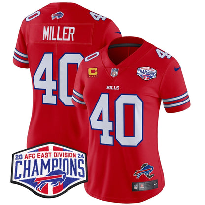 Women's Bills 2024 AFC East Division Champions Vapor Limited Jersey - Stitched