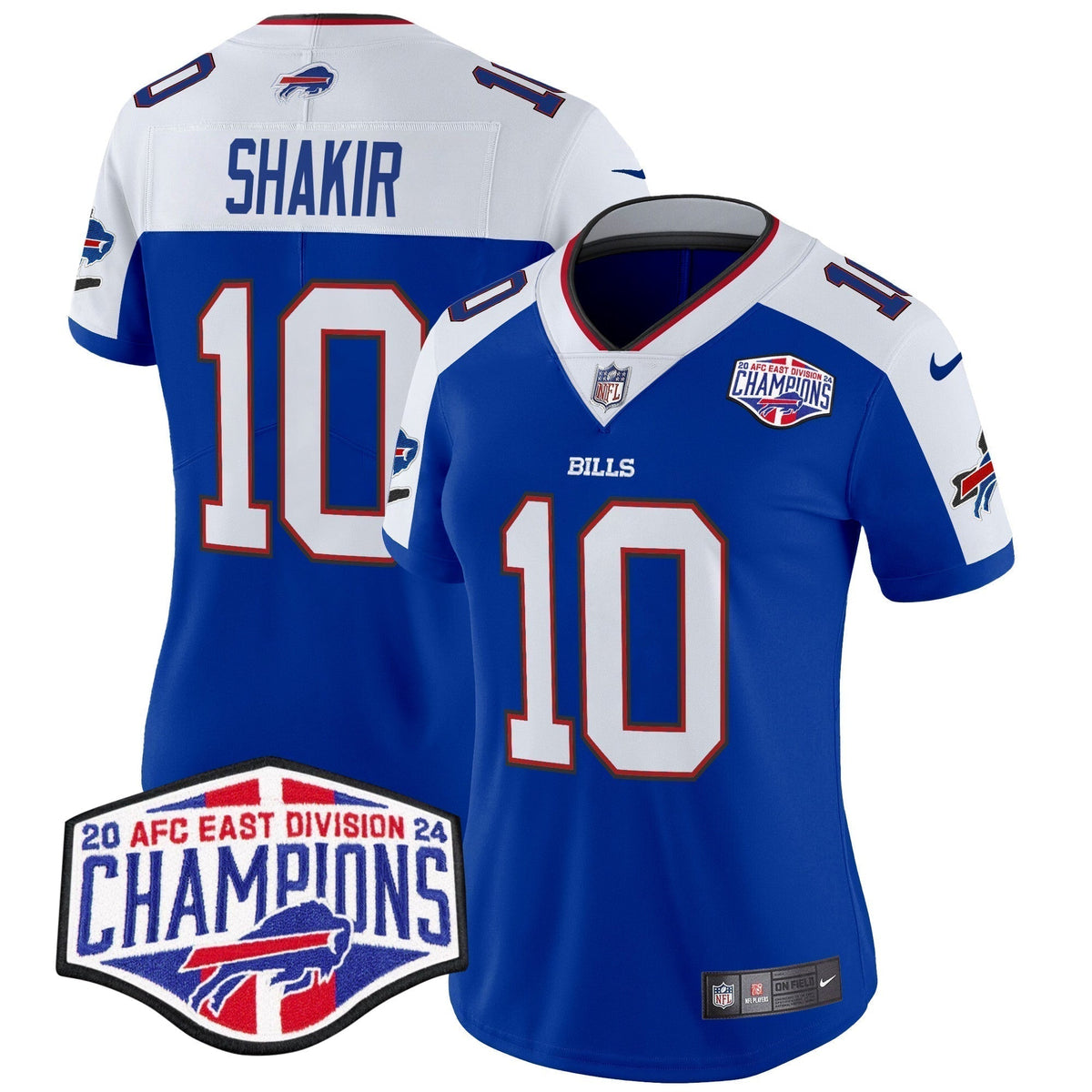 Women's Bills 2024 AFC East Division Champions Vapor Limited Jersey - Stitched