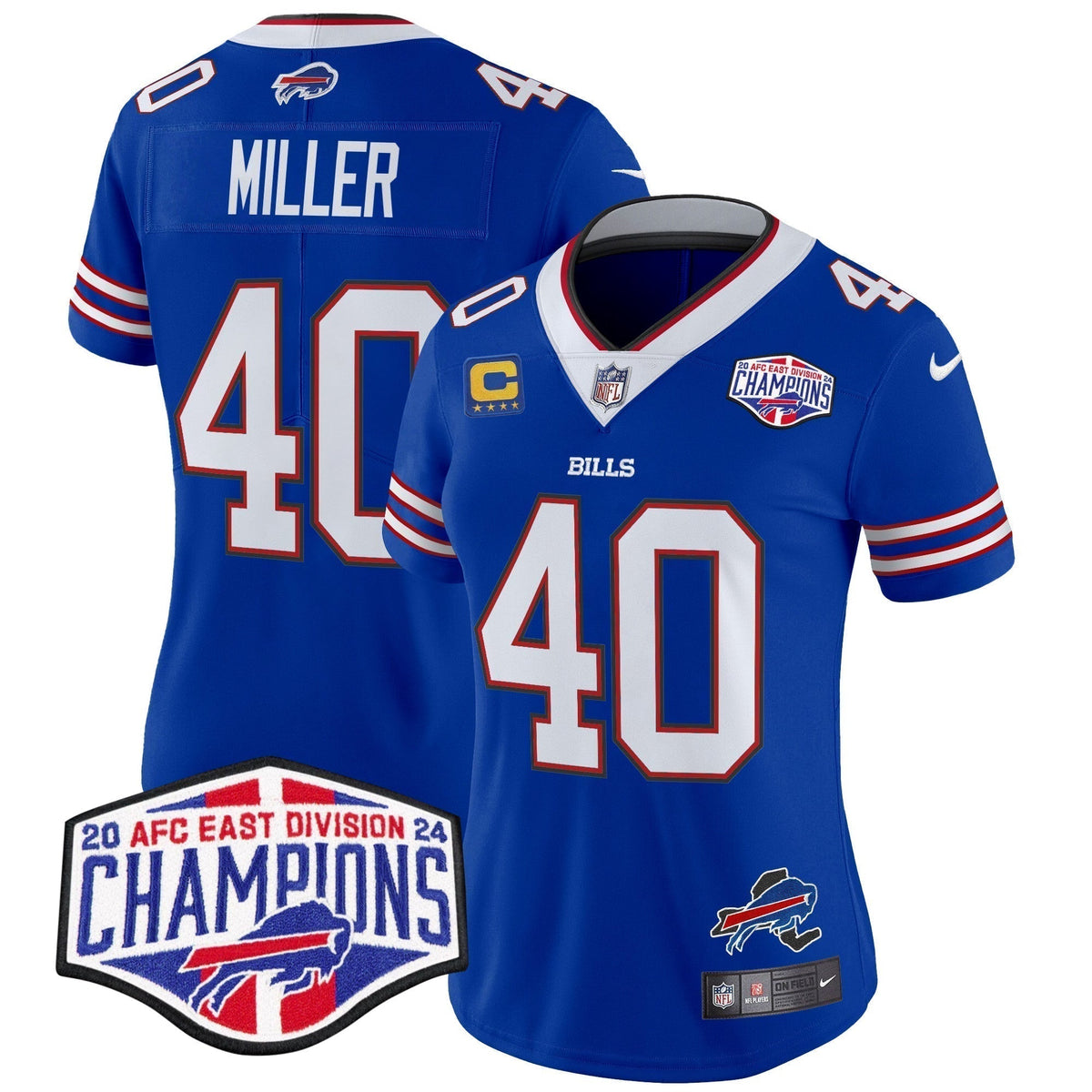 Women's Bills 2024 AFC East Division Champions Vapor Limited Jersey - Stitched