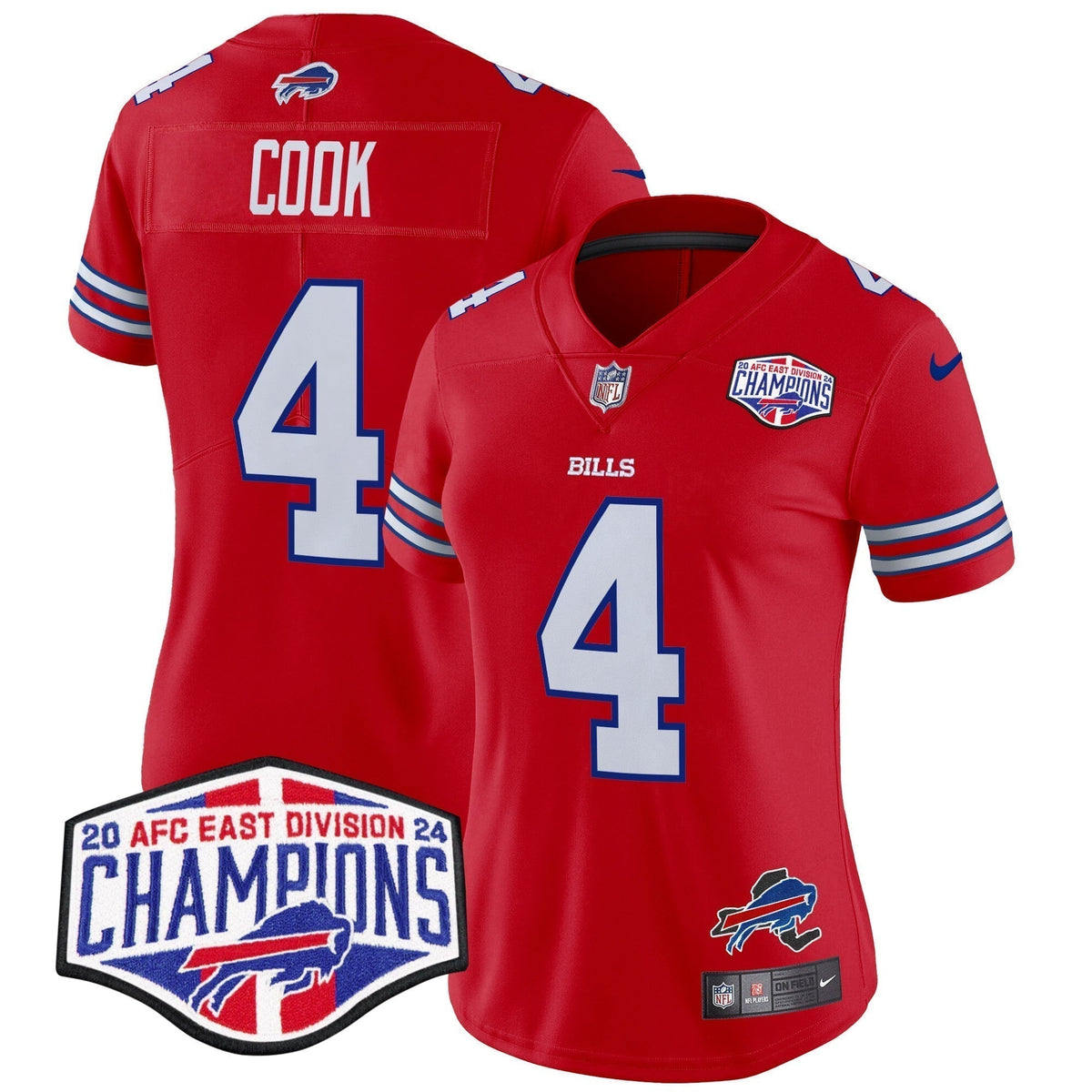 Women's Bills 2024 AFC East Division Champions Vapor Limited Jersey - Stitched