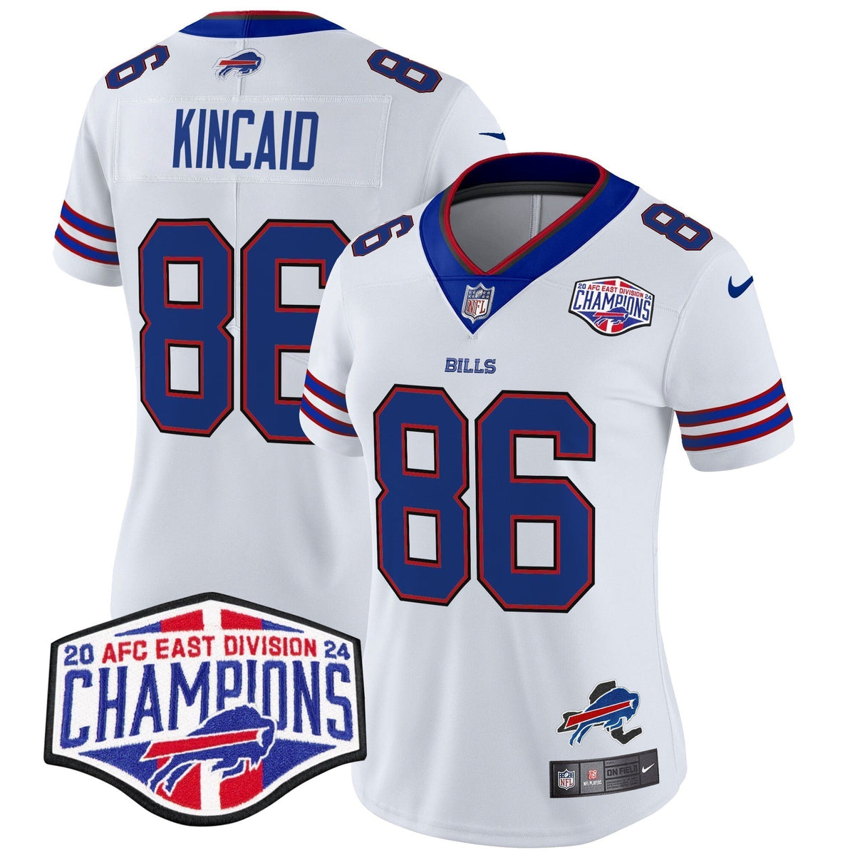Women's Bills 2024 AFC East Division Champions Vapor Limited Jersey - Stitched