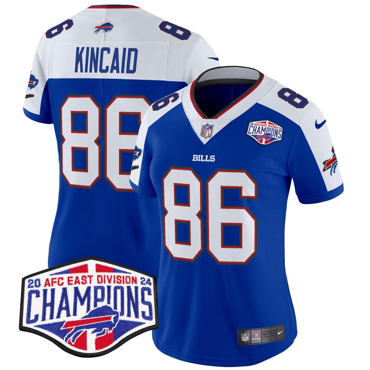 Women's Bills 2024 AFC East Division Champions Vapor Limited Jersey - Stitched