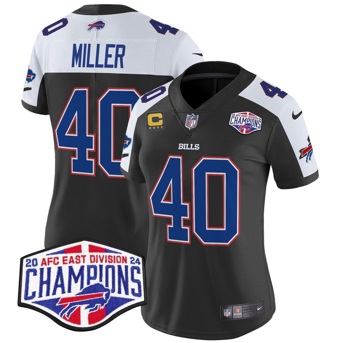 Women's Bills 2024 AFC East Division Champions Vapor Limited Jersey - Stitched