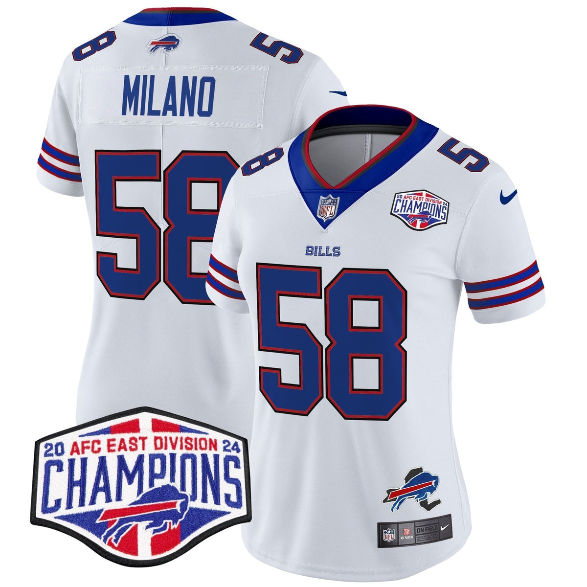 Women's Bills 2024 AFC East Division Champions Vapor Limited Jersey - Stitched