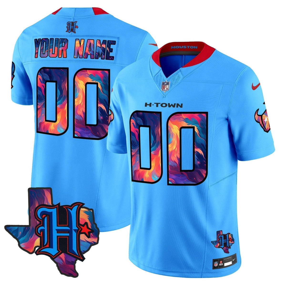 HOU 2024 Special Vapor Limited Custom Jersey - Stitched