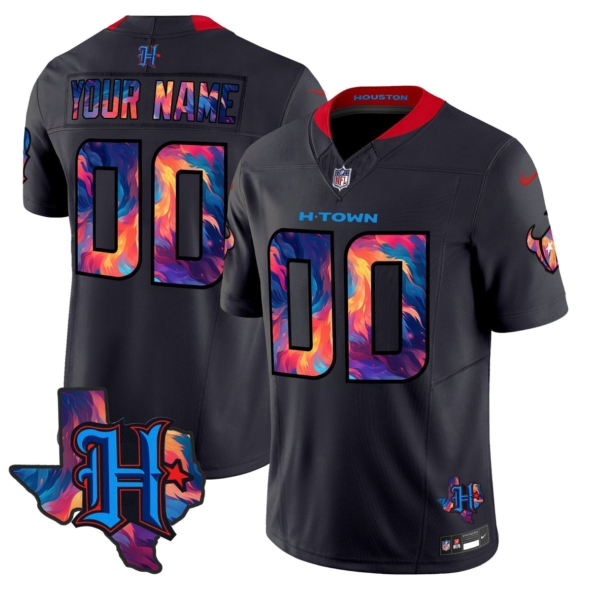 HOU 2024 Special Vapor Limited Custom Jersey - Stitched