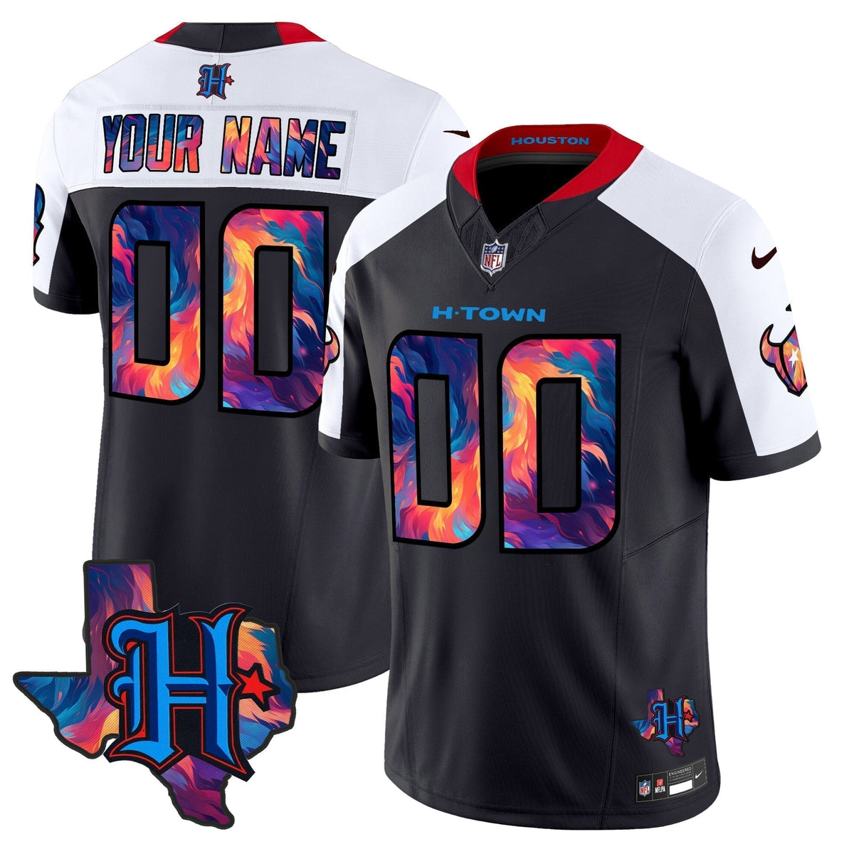 HOU 2024 Special Vapor Limited Custom Jersey - Stitched