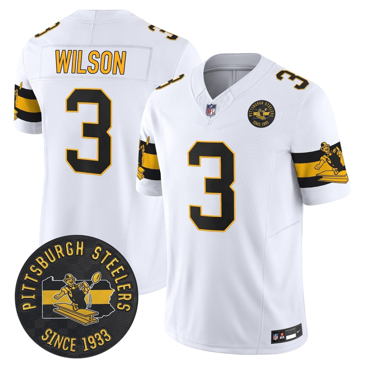PIT Throwback 1933 Patch Vapor Limited Jersey - Stitched
