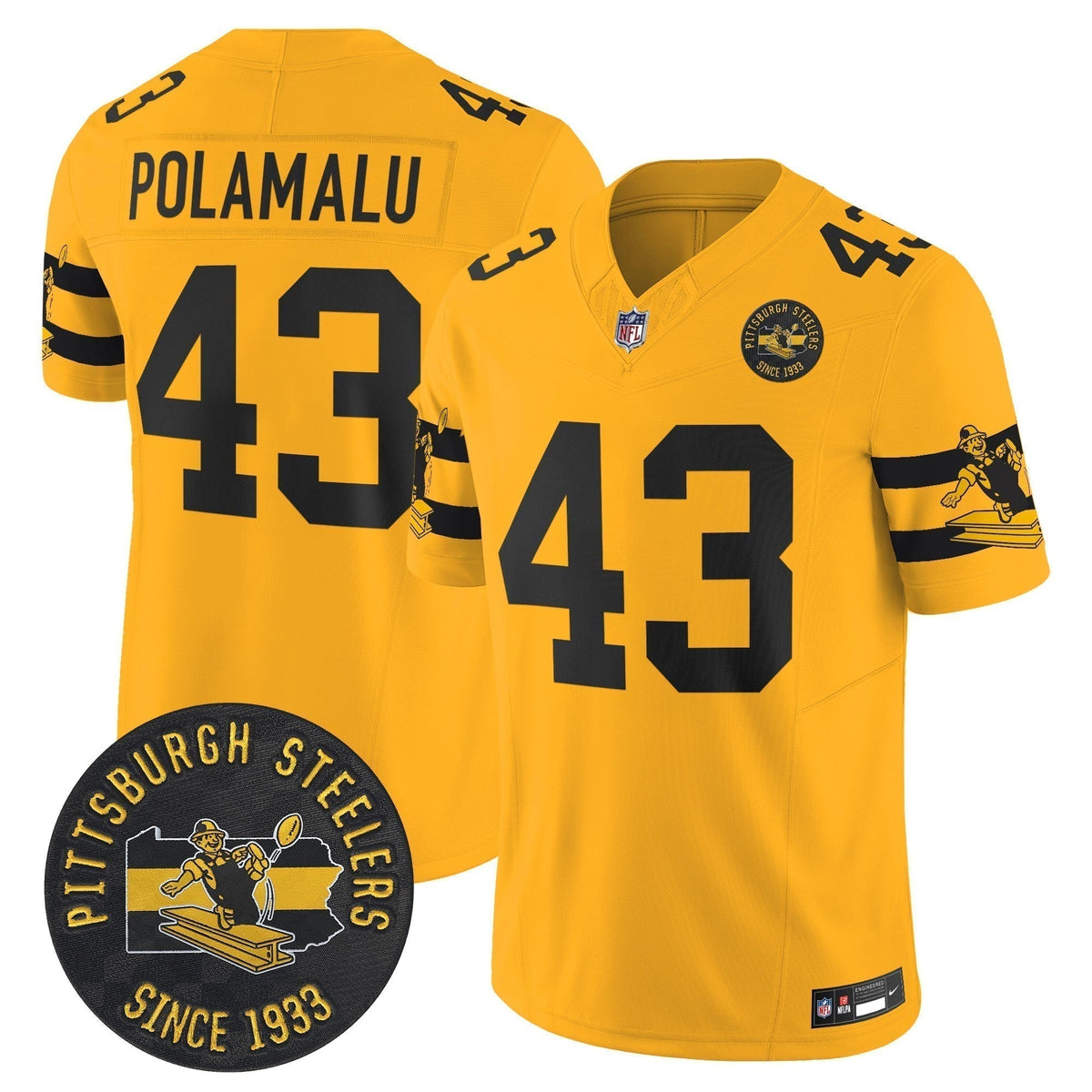 PIT Throwback 1933 Patch Vapor Limited Jersey - Stitched