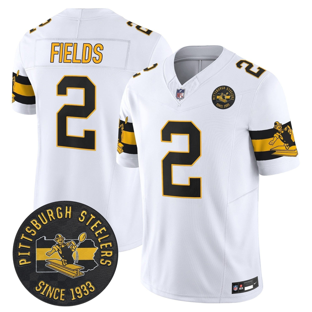 PIT Throwback 1933 Patch Vapor Limited Jersey - Stitched