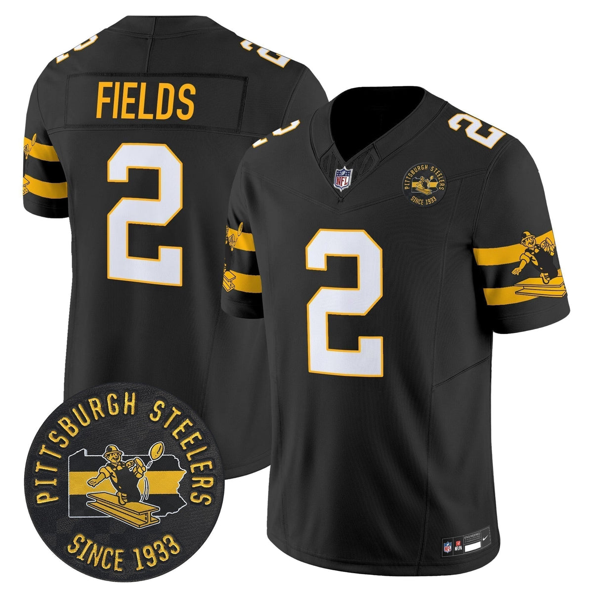 PIT Throwback 1933 Patch Vapor Limited Jersey - Stitched