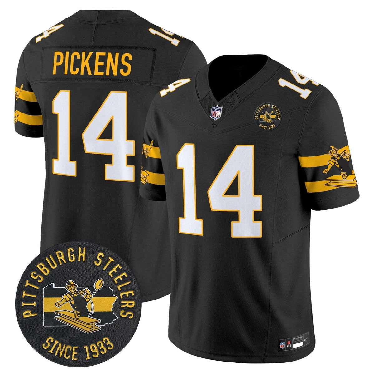 PIT Throwback 1933 Patch Vapor Limited Jersey - Stitched