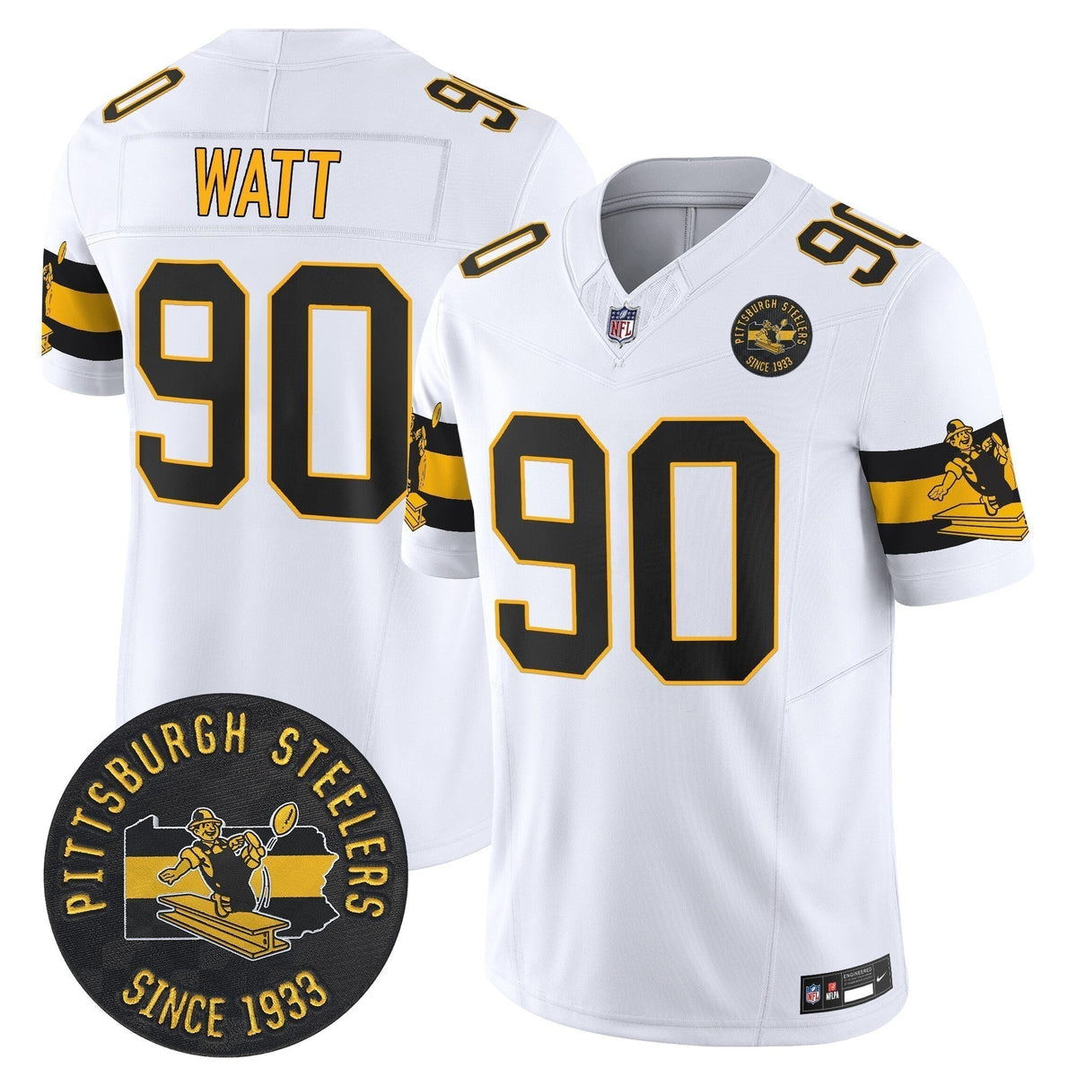 PIT Throwback 1933 Patch Vapor Limited Jersey - Stitched