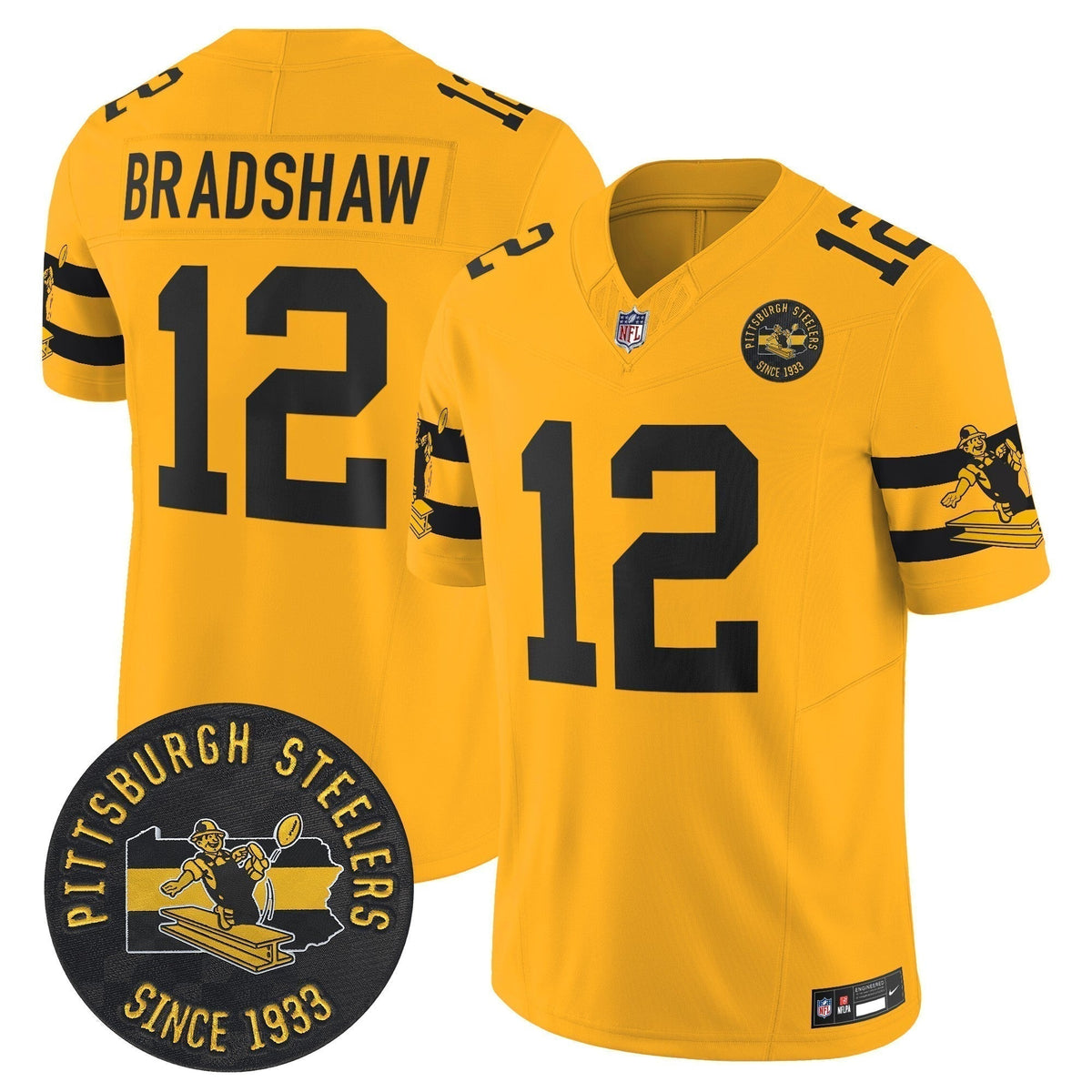 PIT Throwback 1933 Patch Vapor Limited Jersey - Stitched