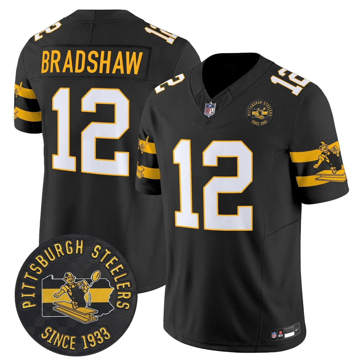 PIT Throwback 1933 Patch Vapor Limited Jersey - Stitched
