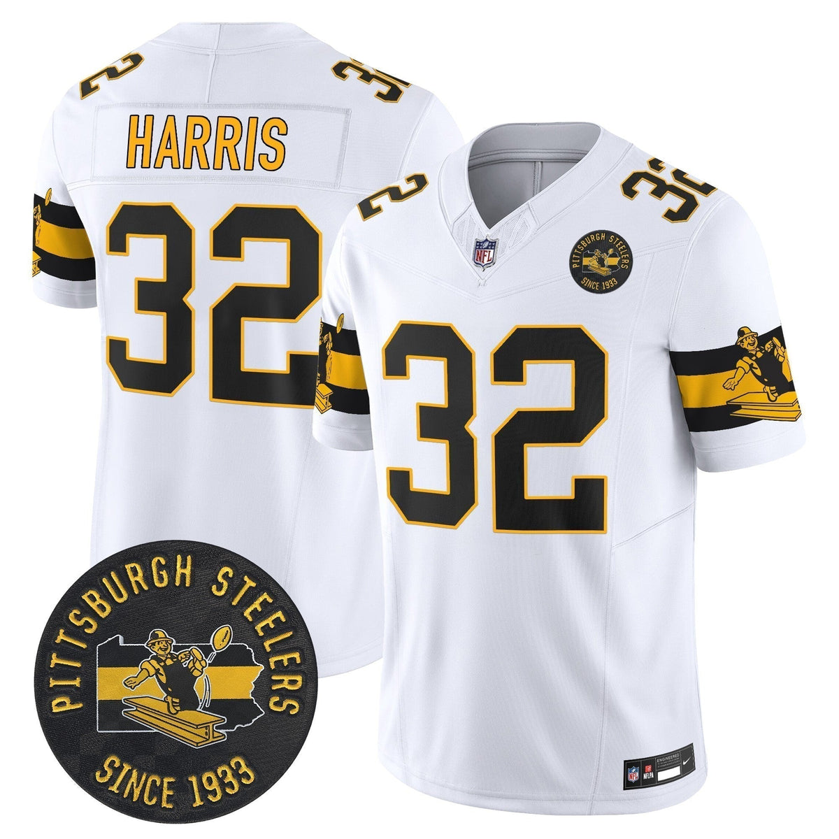 PIT Throwback 1933 Patch Vapor Limited Jersey - Stitched