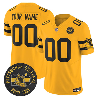 PIT Throwback 1933 Patch Vapor Limited Custom Jersey - Stitched