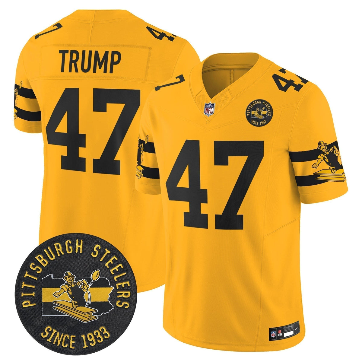 PIT Throwback 1933 Patch Vapor Limited Jersey - Stitched