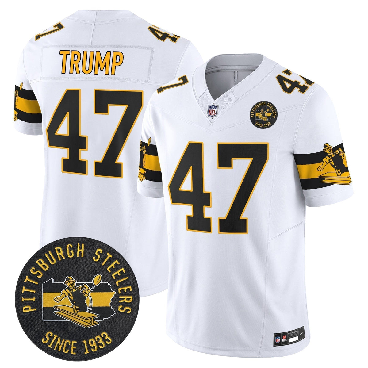 PIT Throwback 1933 Patch Vapor Limited Jersey - Stitched
