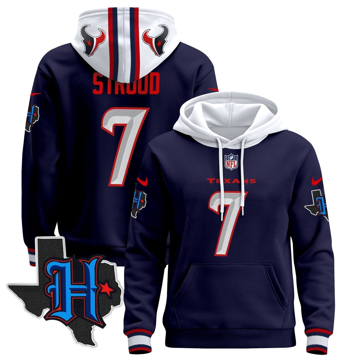Houston Texans2024 Pullover Hoodie - Stitched