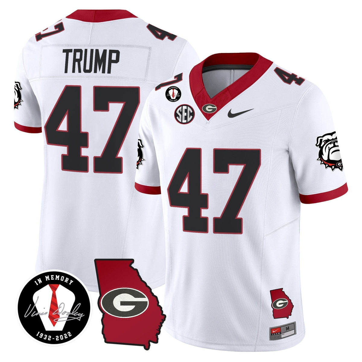 Men's Georgia Bulldogs 2024 Vapor Limited Jersey V5 - Georgia Map - All Stitched