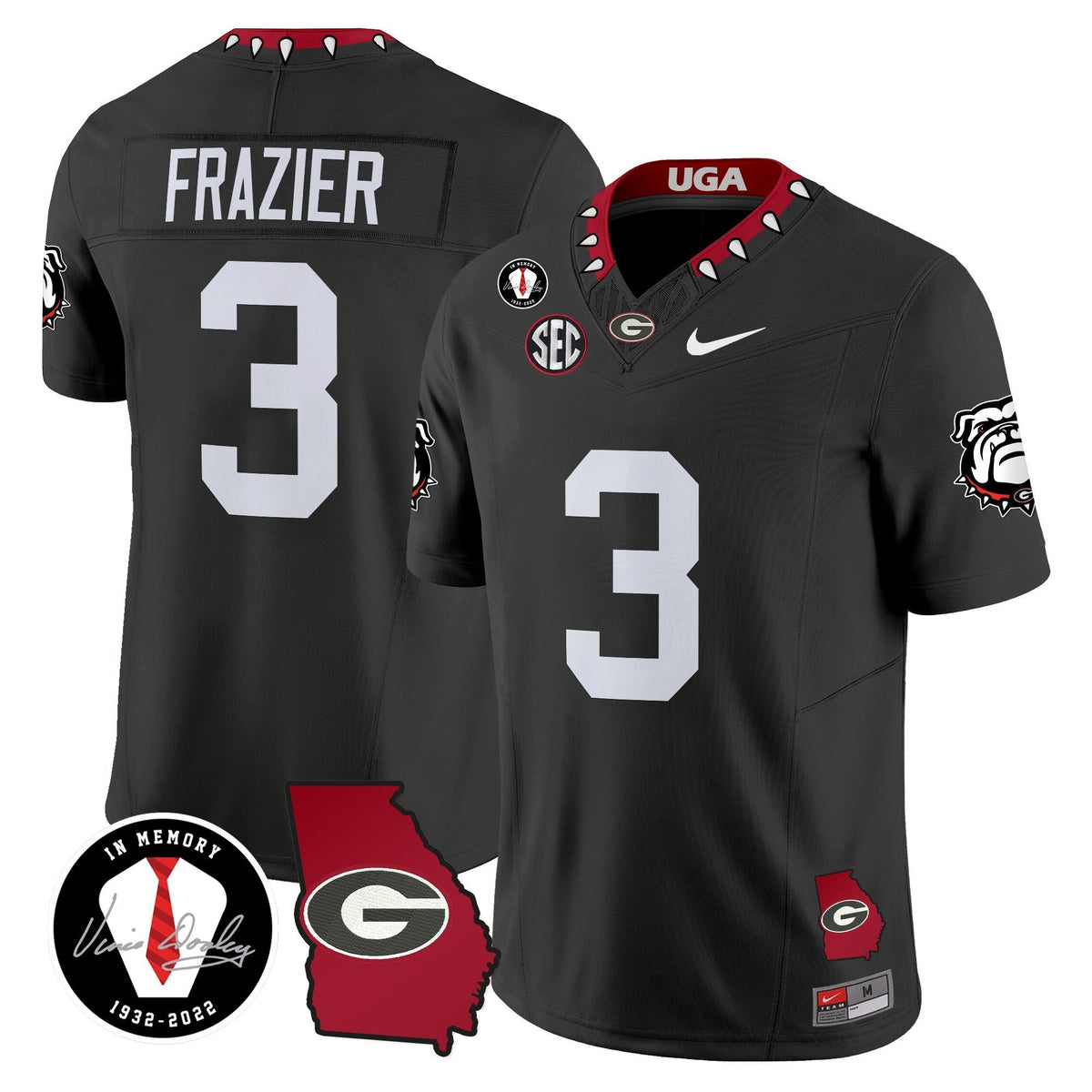 Men's Georgia Bulldogs 2024 Vapor Limited Jersey V5 - Georgia Map - All Stitched