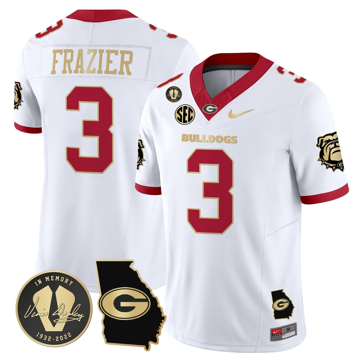 Men's Georgia Bulldogs 2024 Vapor Limited Jersey V5 - Georgia Map - All Stitched