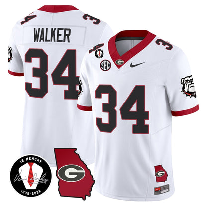 Men's Georgia Bulldogs 2024 Vapor Limited Jersey V5 - Georgia Map - All Stitched
