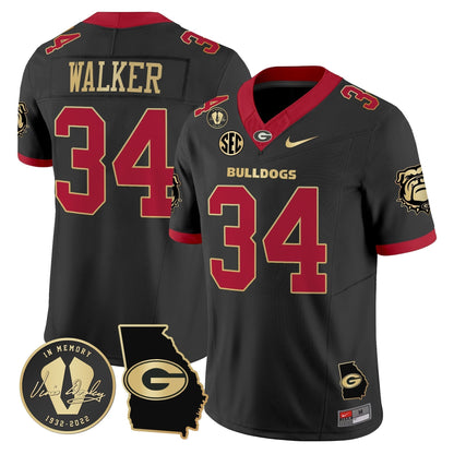 Men's Georgia Bulldogs 2024 Vapor Limited Jersey V5 - Georgia Map - All Stitched