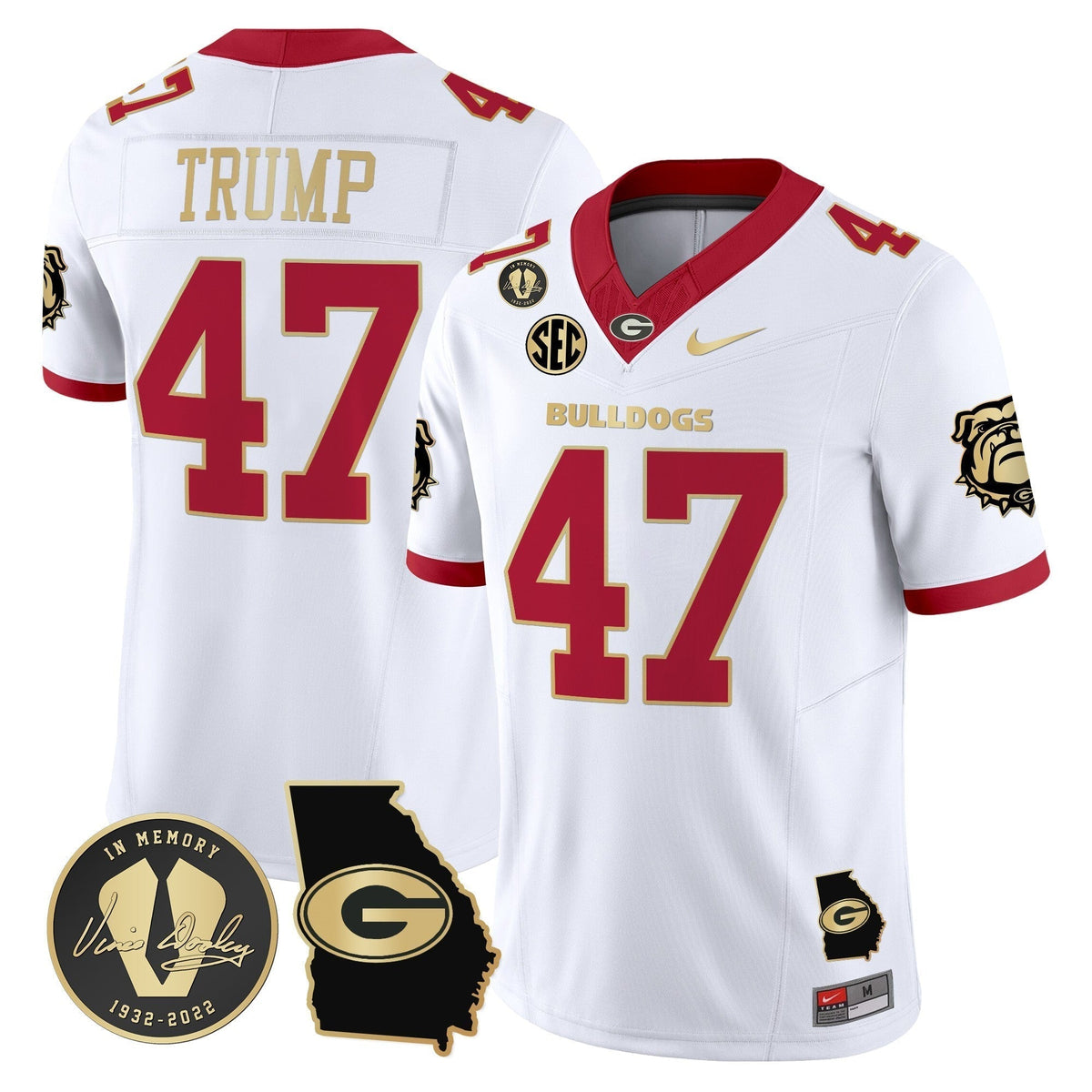 Men's Georgia Bulldogs 2024 Vapor Limited Jersey V5 - Georgia Map - All Stitched