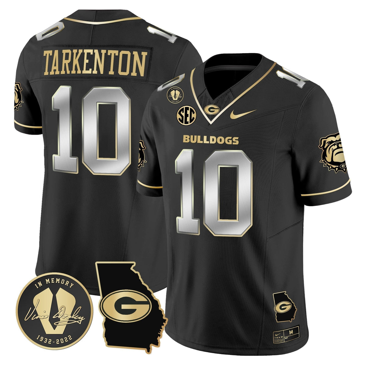 Men's Georgia Bulldogs 2024 Vapor Limited Jersey V5 - Georgia Map - All Stitched