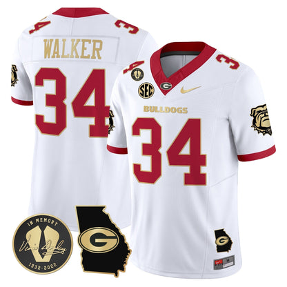 Men's Georgia Bulldogs 2024 Vapor Limited Jersey V5 - Georgia Map - All Stitched
