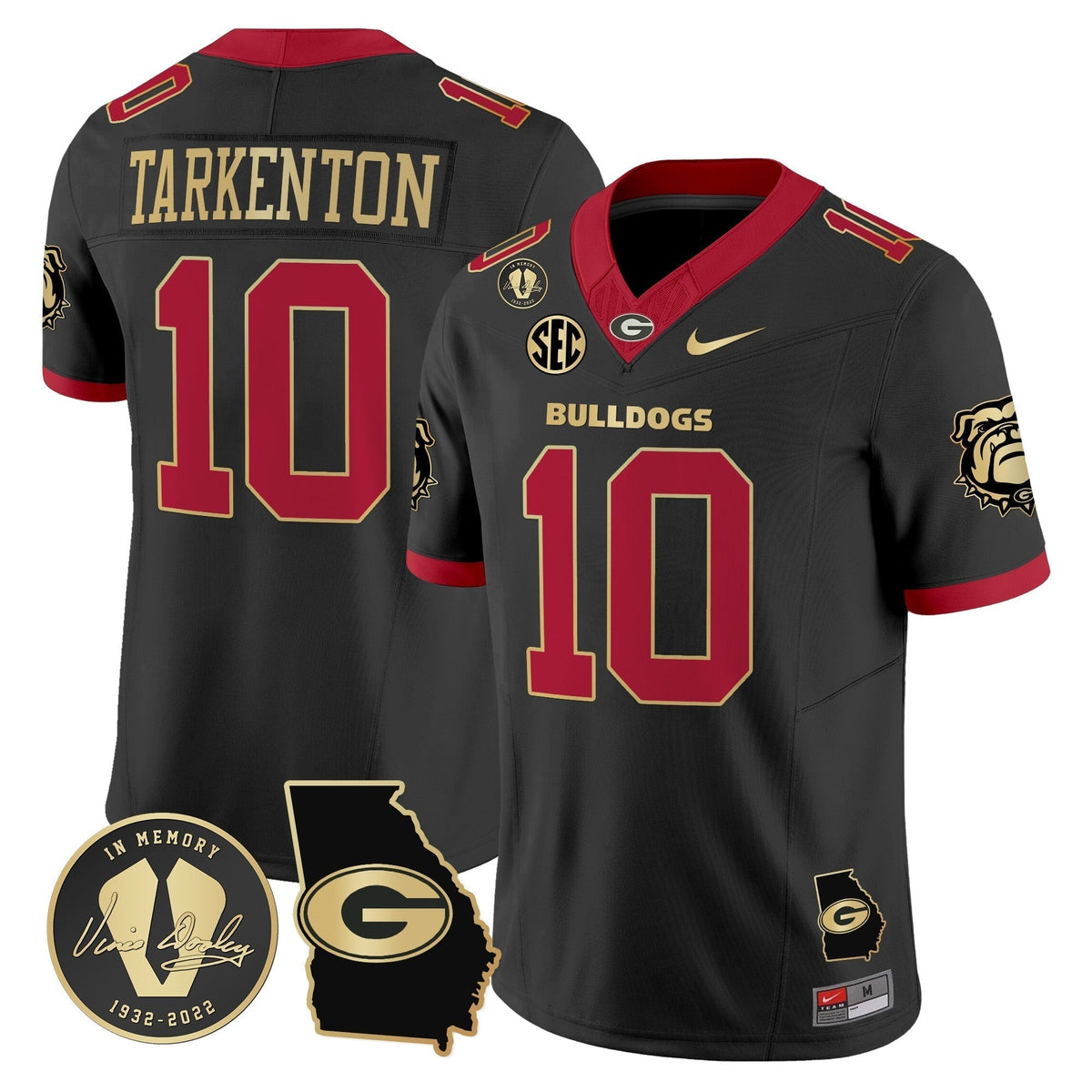 Men's Georgia Bulldogs 2024 Vapor Limited Jersey V5 - Georgia Map - All Stitched