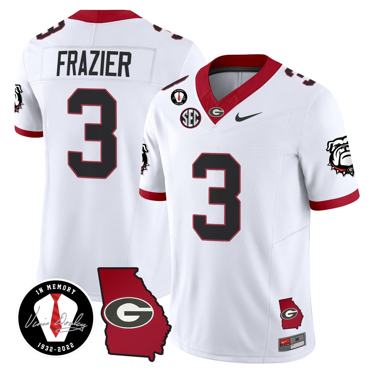 Men's Georgia Bulldogs 2024 Vapor Limited Jersey V5 - Georgia Map - All Stitched