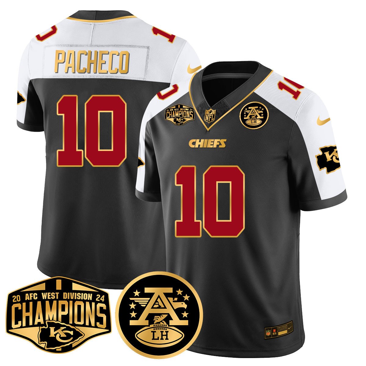 Chiefs 2024 AFC West Champs Jersey - Stitched