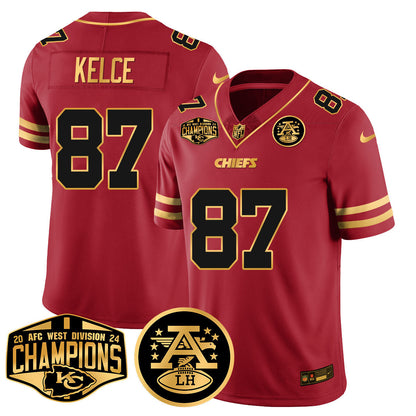 Chiefs 2024 AFC West Champs Jersey - Stitched
