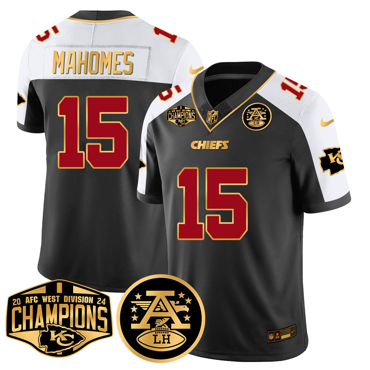 Chiefs 2024 AFC West Champs Jersey - Stitched