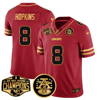 Chiefs 2024 AFC West Champs Jersey - Stitched