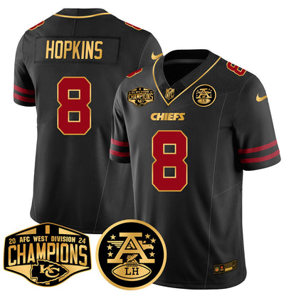 Chiefs 2024 AFC West Champs Jersey - Stitched